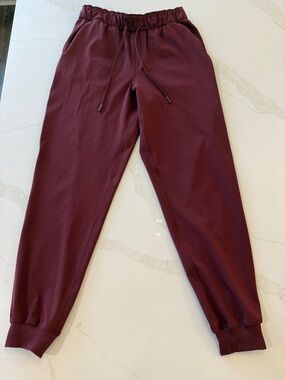 lululemon athletica Burgundy Track Joggers